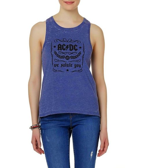 AC/DC We Salute You metal rock Official Muscle Tank Top L NWT - Picture 1 of 3